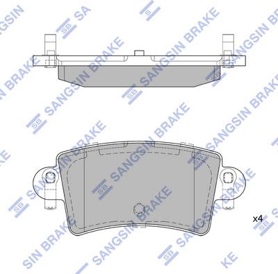 Hi-Q SP1895 - Bremžu uzliku kompl., Disku bremzes www.autospares.lv