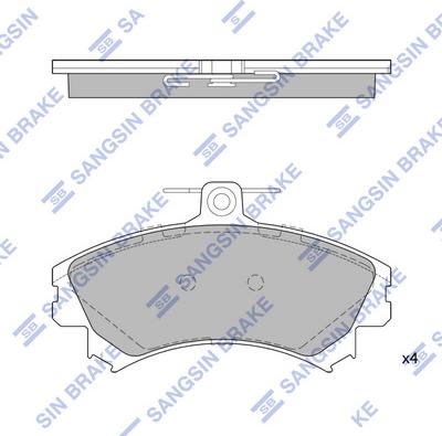 Hi-Q SP1859 - Bremžu uzliku kompl., Disku bremzes www.autospares.lv