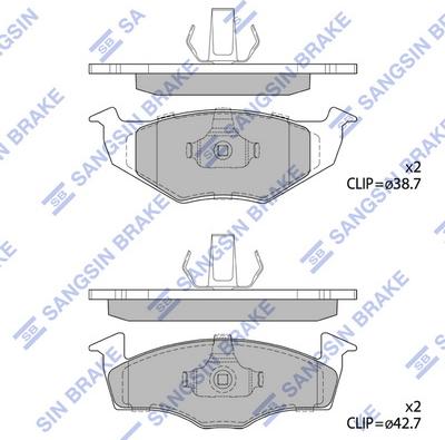 Hi-Q SP1857 - Bremžu uzliku kompl., Disku bremzes www.autospares.lv