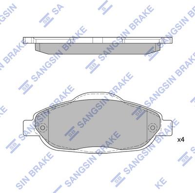 Hi-Q SP1804 - Bremžu uzliku kompl., Disku bremzes autospares.lv