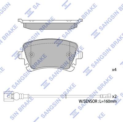 Hi-Q SP1818 - Bremžu uzliku kompl., Disku bremzes www.autospares.lv