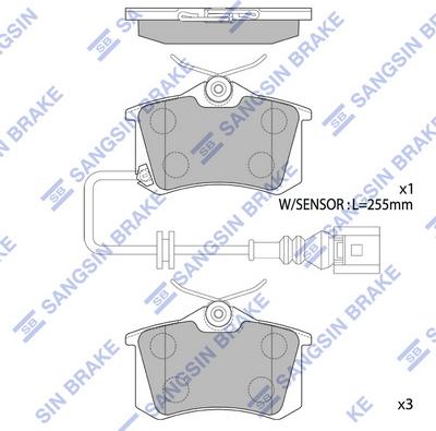 Hi-Q SP1870 - Тормозные колодки, дисковые, комплект www.autospares.lv