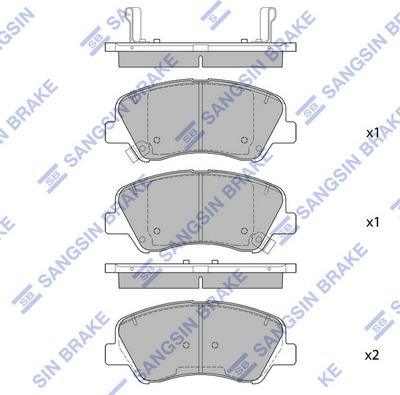 Hi-Q SP1399A - Bremžu uzliku kompl., Disku bremzes autospares.lv