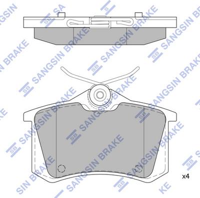 Hi-Q SP1391 - Тормозные колодки, дисковые, комплект www.autospares.lv