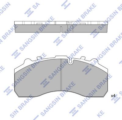 ZF Parts 501213116 - Bremžu uzliku kompl., Disku bremzes www.autospares.lv