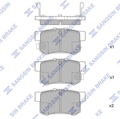 Hi-Q SP1368 - Bremžu uzliku kompl., Disku bremzes autospares.lv