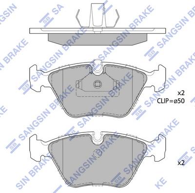 Hi-Q SP1389 - Тормозные колодки, дисковые, комплект www.autospares.lv