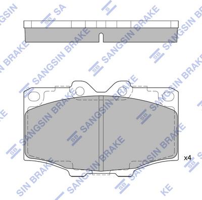 Hi-Q SP1378 - Brake Pad Set, disc brake www.autospares.lv