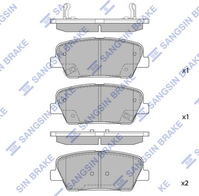 Hi-Q SP1247 - Bremžu uzliku kompl., Disku bremzes www.autospares.lv