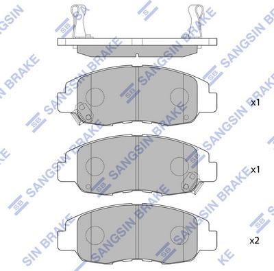 Hi-Q SP1231 - Bremžu uzliku kompl., Disku bremzes www.autospares.lv