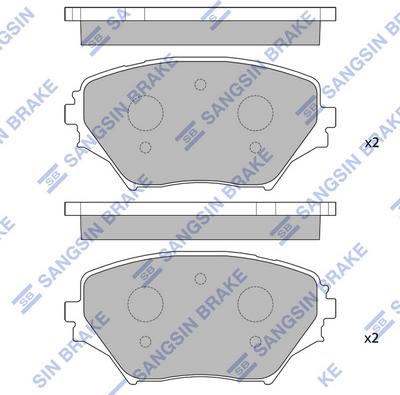 Hi-Q SP1233 - Brake Pad Set, disc brake www.autospares.lv