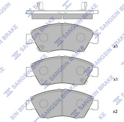 Hi-Q SP1221 - Bremžu uzliku kompl., Disku bremzes autospares.lv