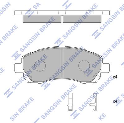 Hi-Q SP1228 - Bremžu uzliku kompl., Disku bremzes www.autospares.lv