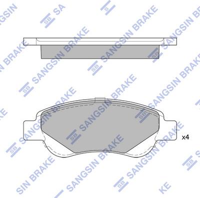 Hi-Q SP1750 - Brake Pad Set, disc brake www.autospares.lv