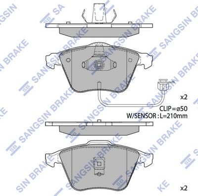 Hi-Q SP1705 - Bremžu uzliku kompl., Disku bremzes www.autospares.lv