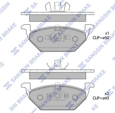 Hi-Q SP1701 - Bremžu uzliku kompl., Disku bremzes www.autospares.lv