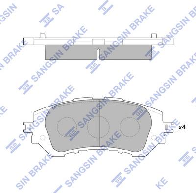 Hi-Q SP1780 - Bremžu uzliku kompl., Disku bremzes autospares.lv