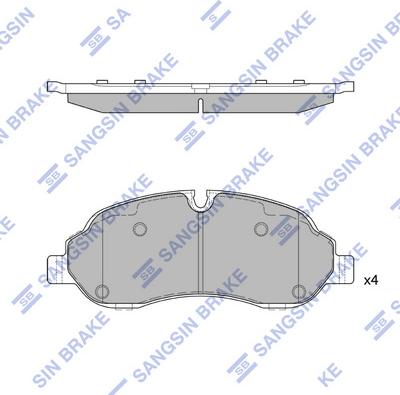 Hi-Q SP2583 - Bremžu uzliku kompl., Disku bremzes autospares.lv