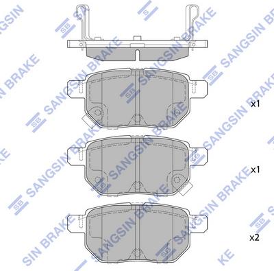 Hi-Q SP2094H - Bremžu uzliku kompl., Disku bremzes autospares.lv