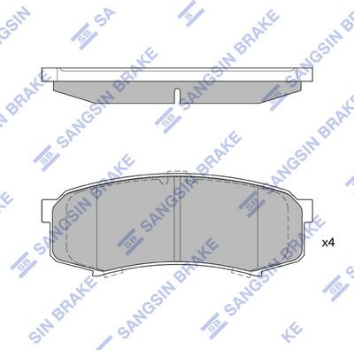 Hi-Q SP2040 - Brake Pad Set, disc brake www.autospares.lv