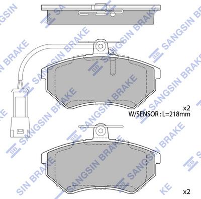 Hi-Q SP2005 - Bremžu uzliku kompl., Disku bremzes www.autospares.lv