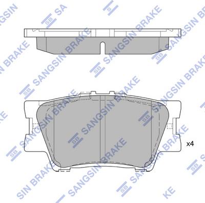 Hi-Q SP2081 - Bremžu uzliku kompl., Disku bremzes autospares.lv