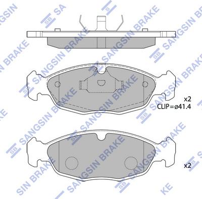 Hi-Q SP2024 - Bremžu uzliku kompl., Disku bremzes www.autospares.lv