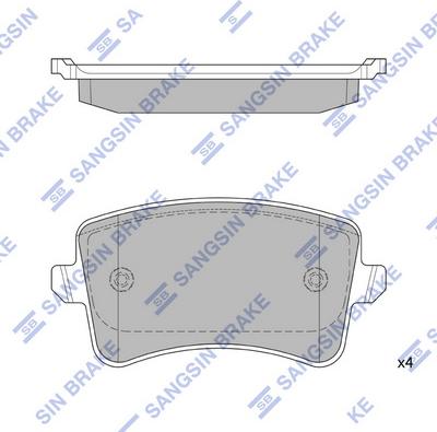 Hi-Q SP2146 - Bremžu uzliku kompl., Disku bremzes autospares.lv