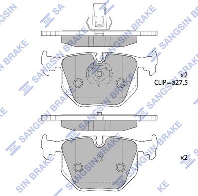 Hi-Q SP2168 - Bremžu uzliku kompl., Disku bremzes www.autospares.lv