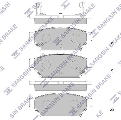 Hi-Q SP2105R - Bremžu uzliku kompl., Disku bremzes www.autospares.lv