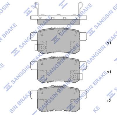 Hi-Q SP2103 - Bremžu uzliku kompl., Disku bremzes autospares.lv