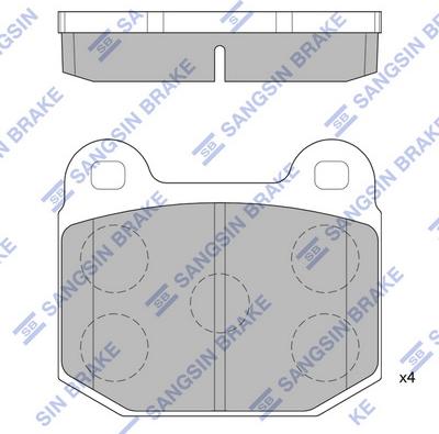 Hi-Q SP2121 - Bremžu uzliku kompl., Disku bremzes www.autospares.lv