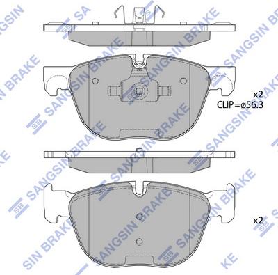 Hi-Q SP2172 - Bremžu uzliku kompl., Disku bremzes www.autospares.lv