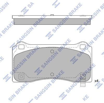 Hi-Q SP2824 - Bremžu uzliku kompl., Disku bremzes www.autospares.lv