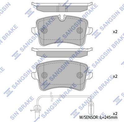 Hi-Q SP2317 - Bremžu uzliku kompl., Disku bremzes www.autospares.lv