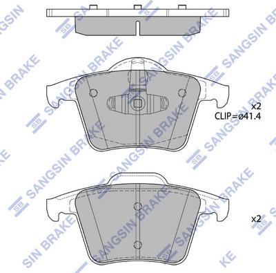 Hi-Q SP2299 - Bremžu uzliku kompl., Disku bremzes www.autospares.lv