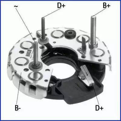 HITACHI 139114 - Выпрямитель, диодный мост, генератор www.autospares.lv