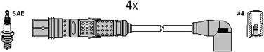 Hitachi 134961 - Augstsprieguma vadu komplekts www.autospares.lv