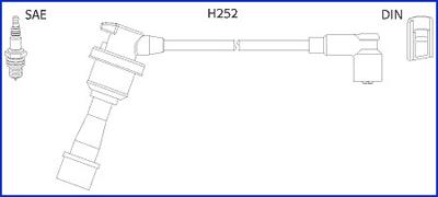 Hitachi 134480 - Augstsprieguma vadu komplekts www.autospares.lv