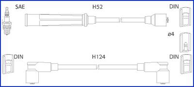 Hitachi 134391 - Augstsprieguma vadu komplekts autospares.lv