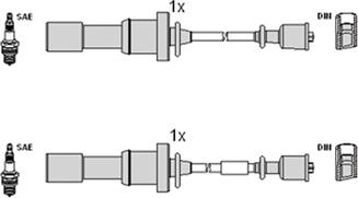 Hitachi 134376 - Augstsprieguma vadu komplekts autospares.lv