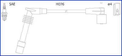 Hitachi 134251 - Augstsprieguma vadu komplekts www.autospares.lv