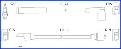 Hitachi 134230 - Augstsprieguma vadu komplekts www.autospares.lv