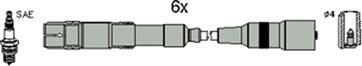 Hitachi 134796 - Augstsprieguma vadu komplekts www.autospares.lv