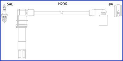 Hitachi 134797 - Augstsprieguma vadu komplekts www.autospares.lv