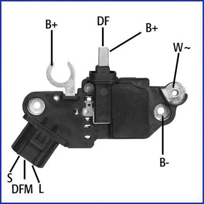 Hitachi 130593 - Ģeneratora sprieguma regulators www.autospares.lv