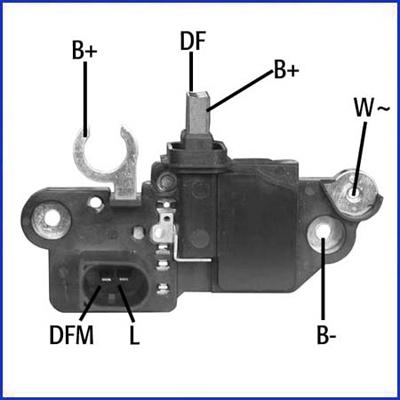 Hitachi 130570 - Voltage regulator, alternator www.autospares.lv