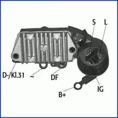 Hitachi 132975 - Регулятор напряжения, генератор www.autospares.lv