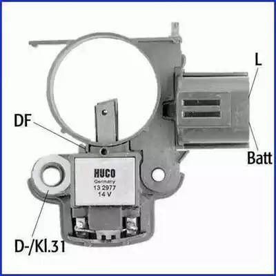 Hitachi 132977 - Регулятор напряжения, генератор www.autospares.lv