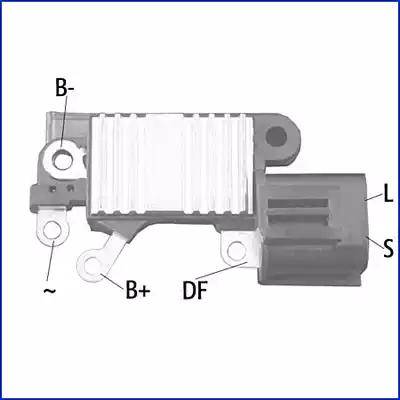 Hitachi 132854 - Ģeneratora sprieguma regulators www.autospares.lv